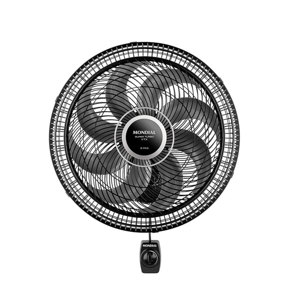 Ventilador de Parede Turbo Vtx Preto com 8 Pás 49,5cm 140w 220V