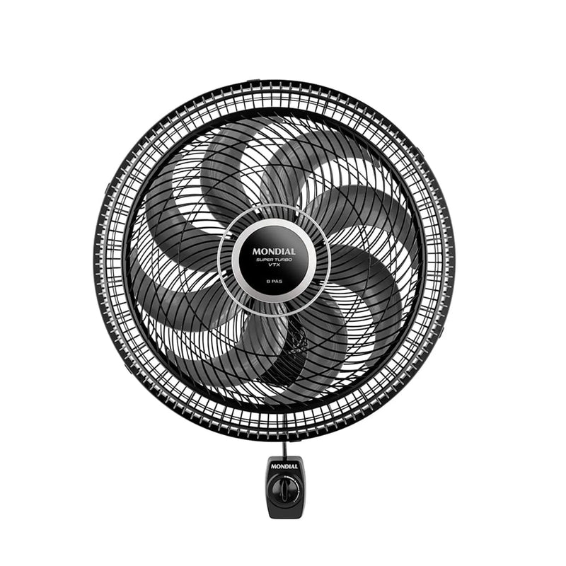 Ventilador de Parede Turbo Vtx Preto com 8 Pás 49,5cm 140w 220V