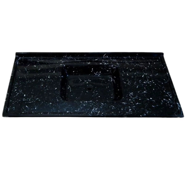 Pia para Cozinha Sintética Soft 150x53cm Onix com Cuba Central