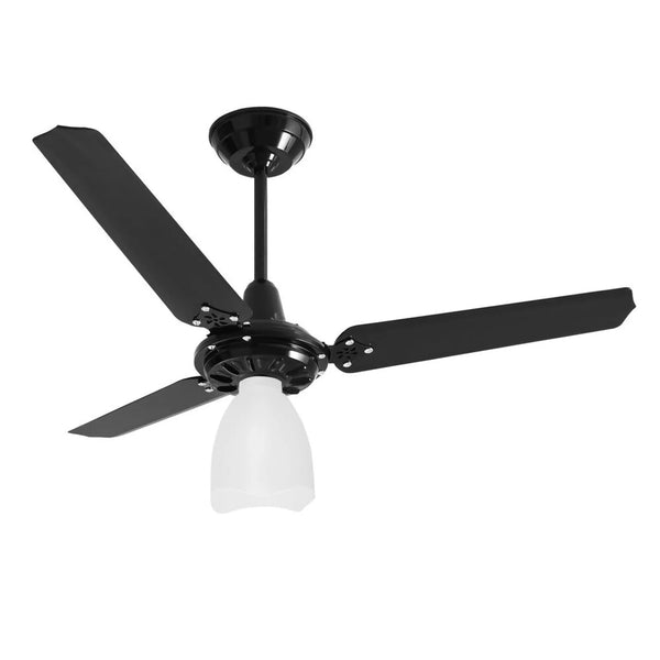 Ventilador de Teto Lumi Preto 1 Lâmpada Controle Parede 127V