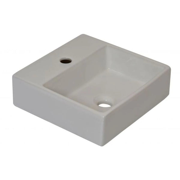 Cuba de Apoio Quadrada Branca 35,5x36cm Louça Fiori 55CB17