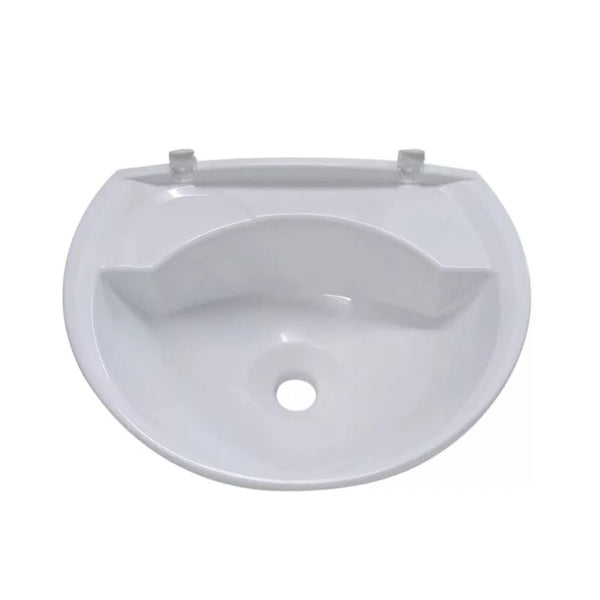 Lavatório Plástico Suspenso 35,5X28cm Branco