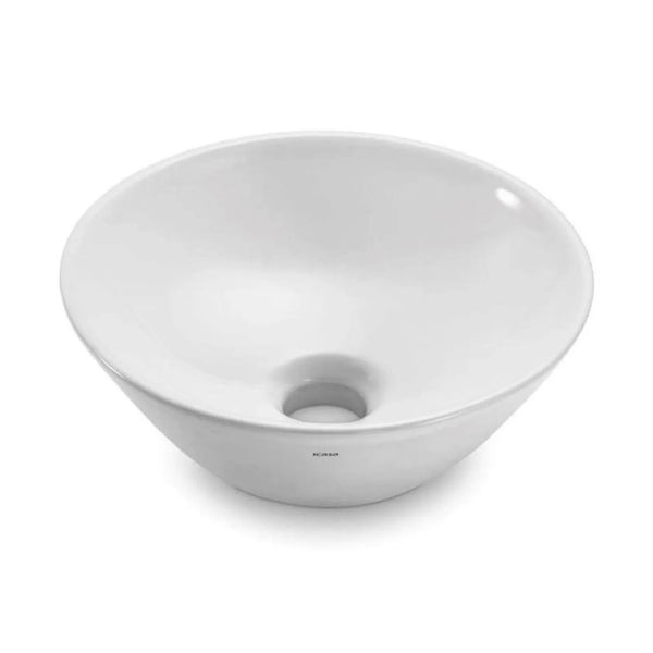 Cuba de Apoio Redonda Branca 29cm Louça Icasa ICA15-00