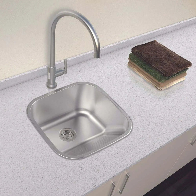 Tanque de Encaixe Aço Inox Acetinado 23 Litros 40x40cm