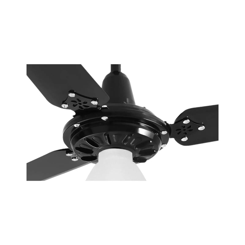 Ventilador de Teto Lumi Preto 1 Lâmpada Controle Parede 127V