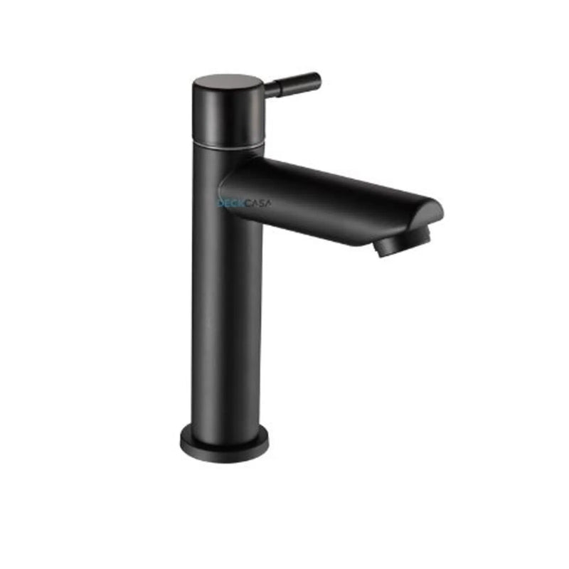 Torneira para Banheiro Mesa 1/4V Bica Baixa Preto Redondo 6609P
