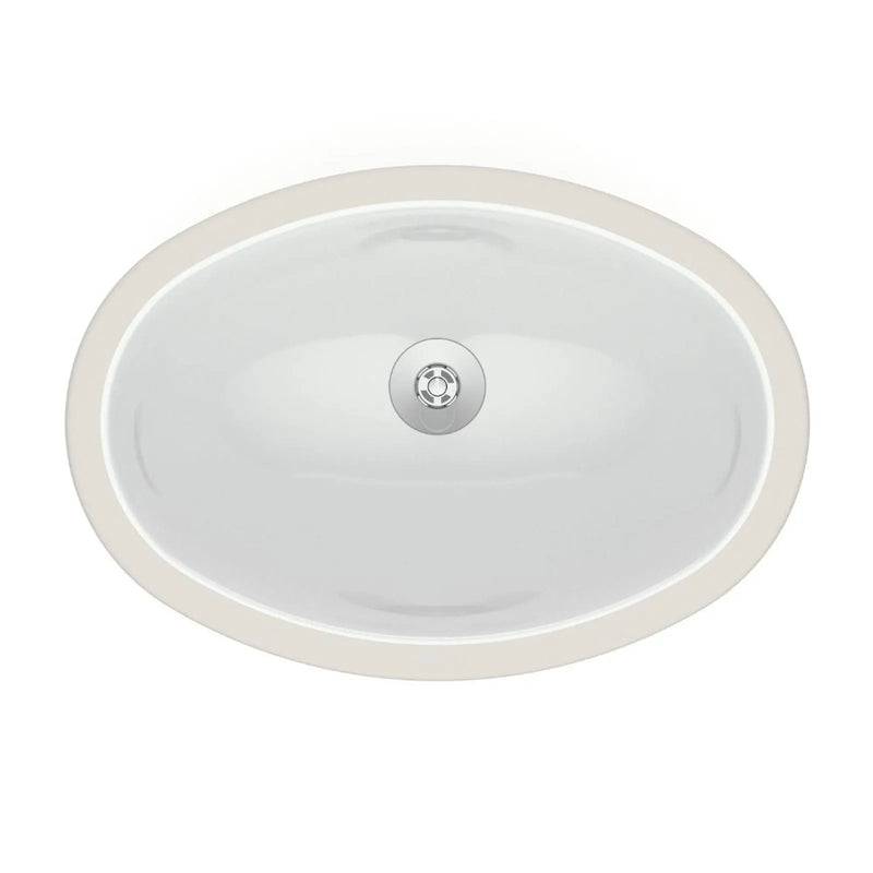 Cuba de Embutir Oval Branca 49,5x33,5cm Louça Celite