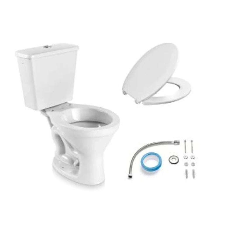 Kit Vaso Sanitário com Caixa Acoplada Sabará 3/6L Branco Icasa