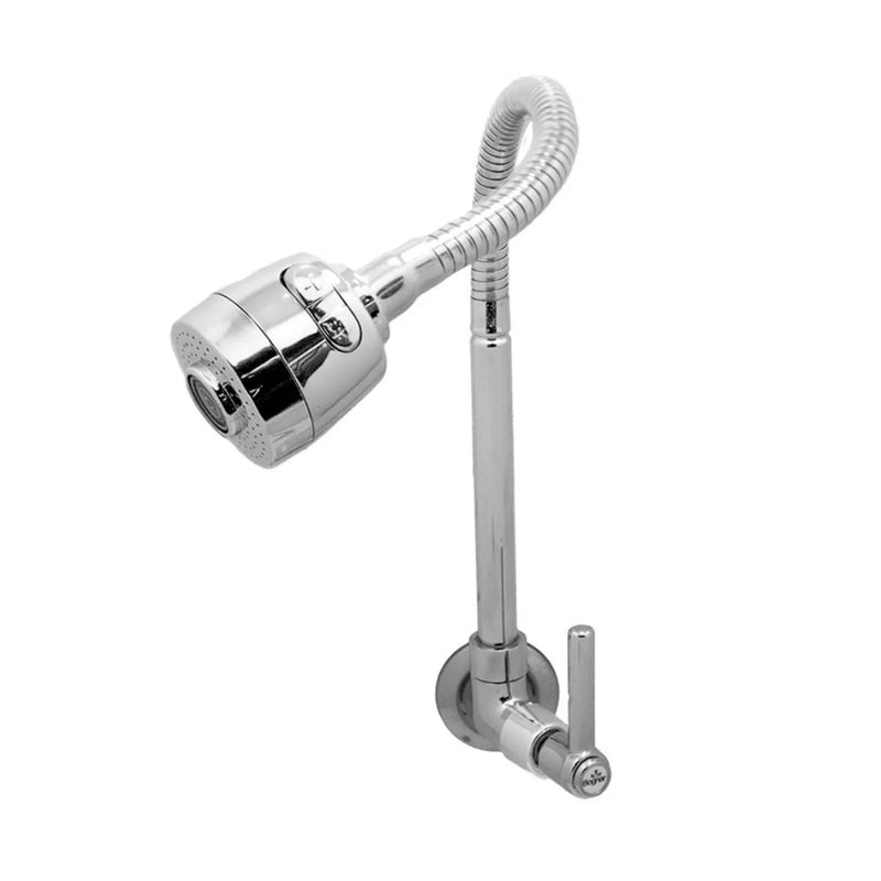 Torneira para Cozinha Parede 1/4V Bica Alta Cromado Gourmet Flex