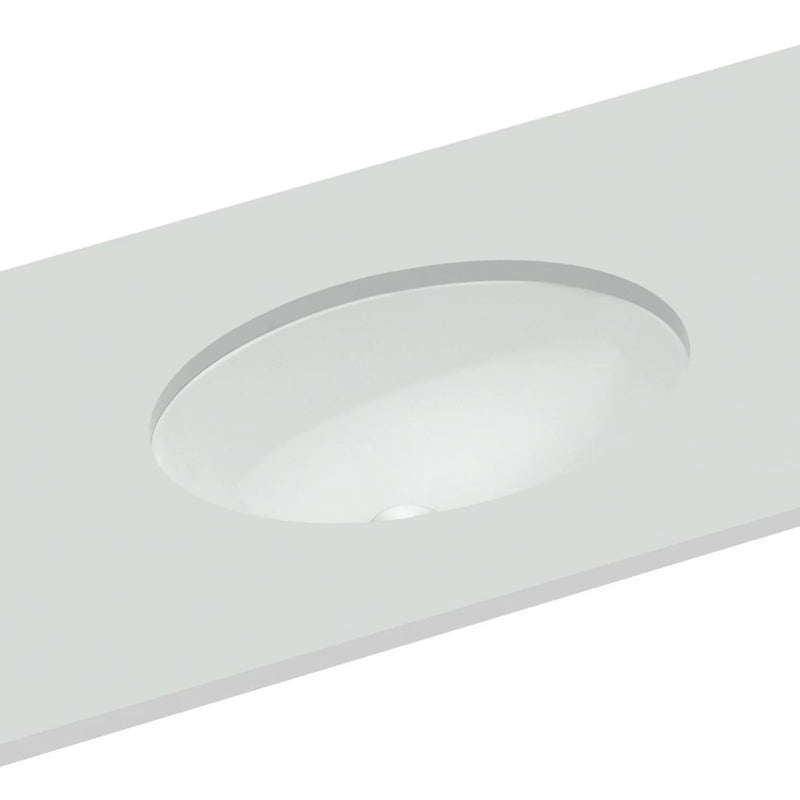 Cuba de Embutir Oval Branca 49,5x33,5cm Louça Celite