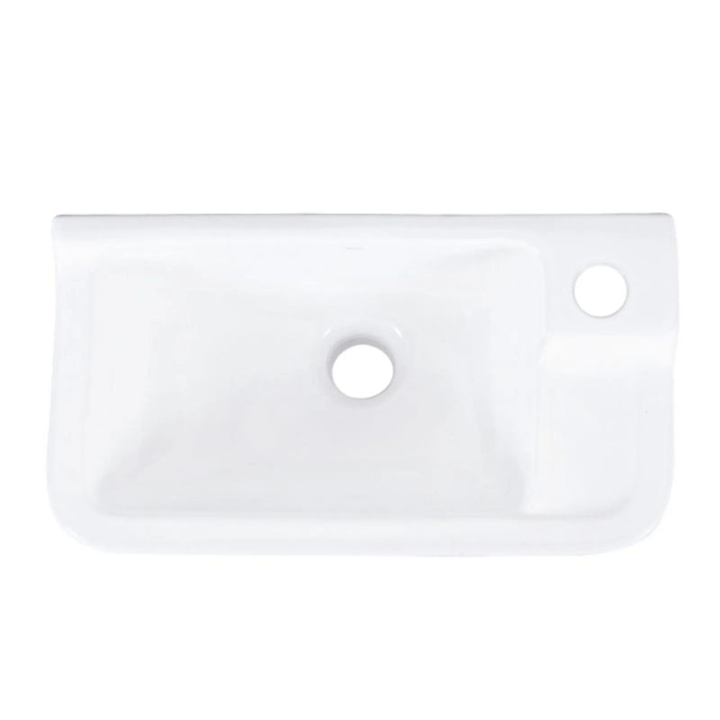 Lavatório Louça Suspenso Izy L.100.17 43x23,5cm Branco