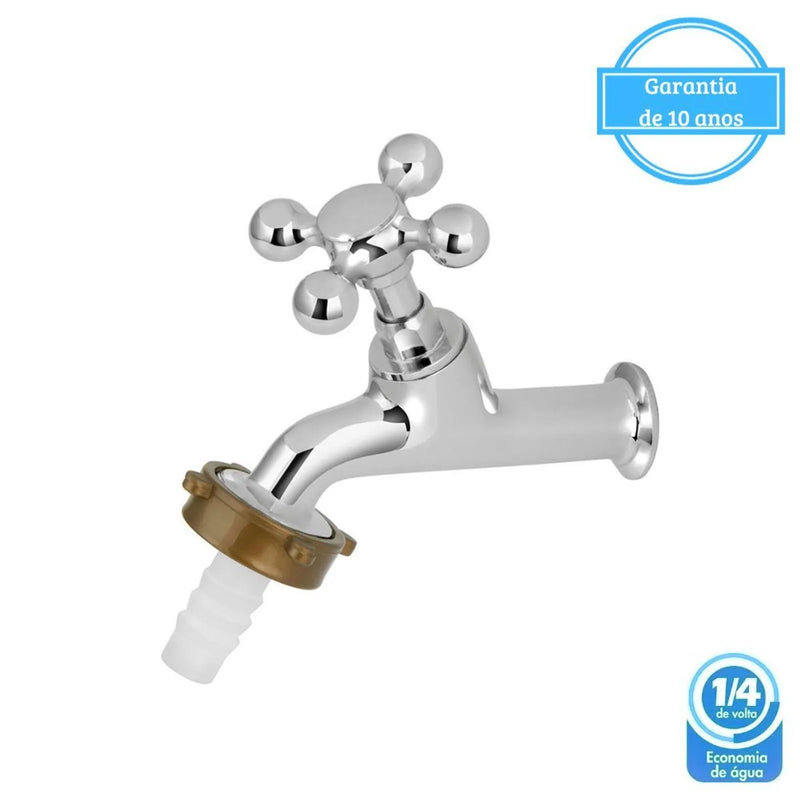 Torneira para Tanque/Jardim Parede Curta 3130 C32 Cromado