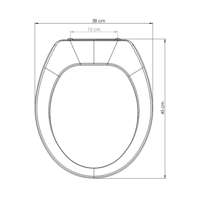 Assento Sanitário Convencional Premium PP Oval Branco