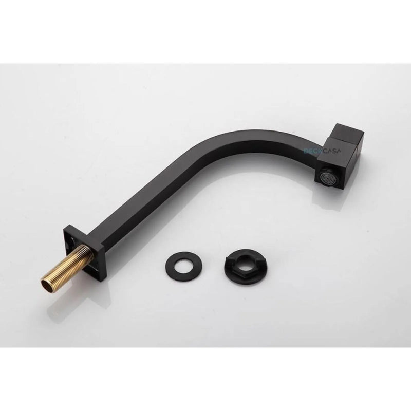 Torneira para Banheiro Mesa 1/4V Bica Alta Preto Quadrado 6605P