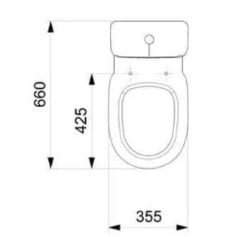 Kit Vaso Sanitário com Caixa Acoplada Debba Round 3/6L Branco Roca