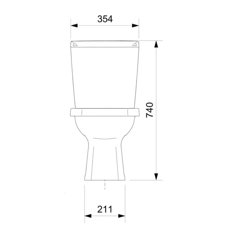 Kit Vaso Sanitário com Caixa Acoplada Art 3/6L Branco Incepa