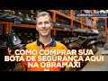Bota First Nobuck Marrom Cano Médio Bico Plástico Cartom